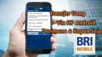 cara transfer mobile banking bri