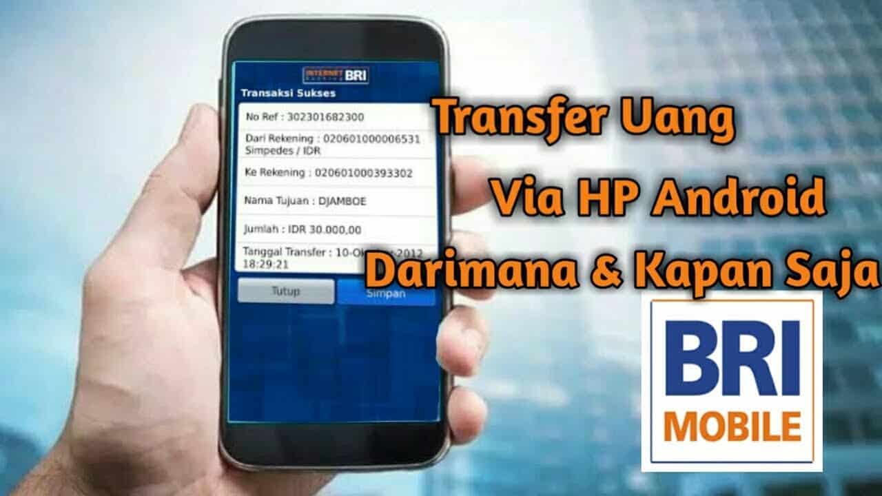cara transfer mobile banking bri