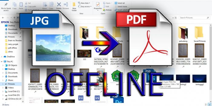 cara mengubah jpg ke pdf secara offline