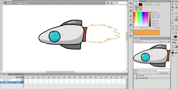 bagaimana cara membuat animasi di adobe flash cs6